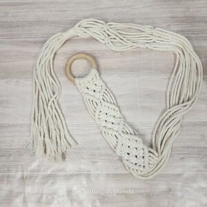 New ~ Macrame Plant Hanger Flower Pot Hanging Baskets Plant Holder Home‎ Decor